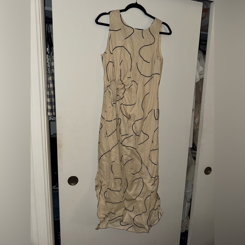 Abstract Midi Dress